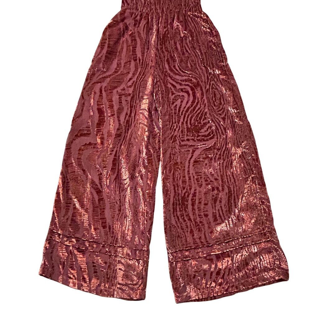 Anthropologie Somerset Jumpsuit Velvet Burnout Edition Women's Size XS - Picture 5 of 16